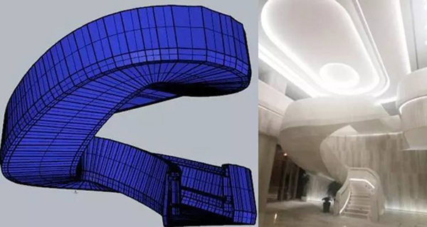 金螳螂上海协信中心旋转楼梯装饰项目施工的BIM应用