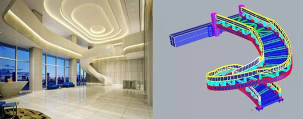 金螳螂上海协信中心旋转楼梯装饰项目施工的BIM应用