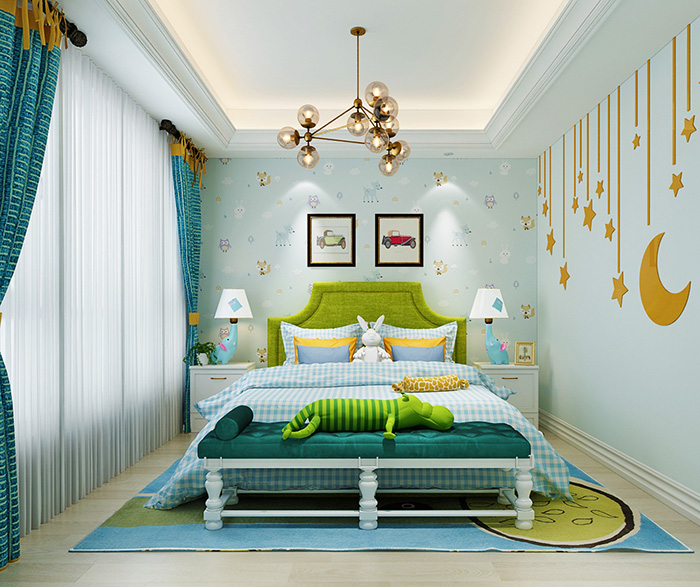 墙纸空间、色彩搭配技巧