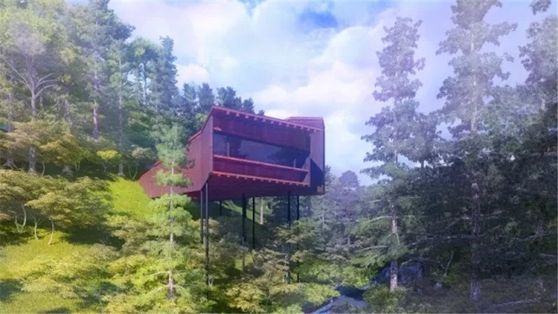 森林中的隐秘世界——商量岗木屋度假区景观设计