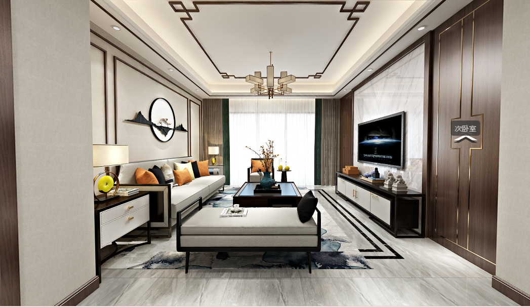 自在的享受自然，享受文化的新中式住宅全景图封面图