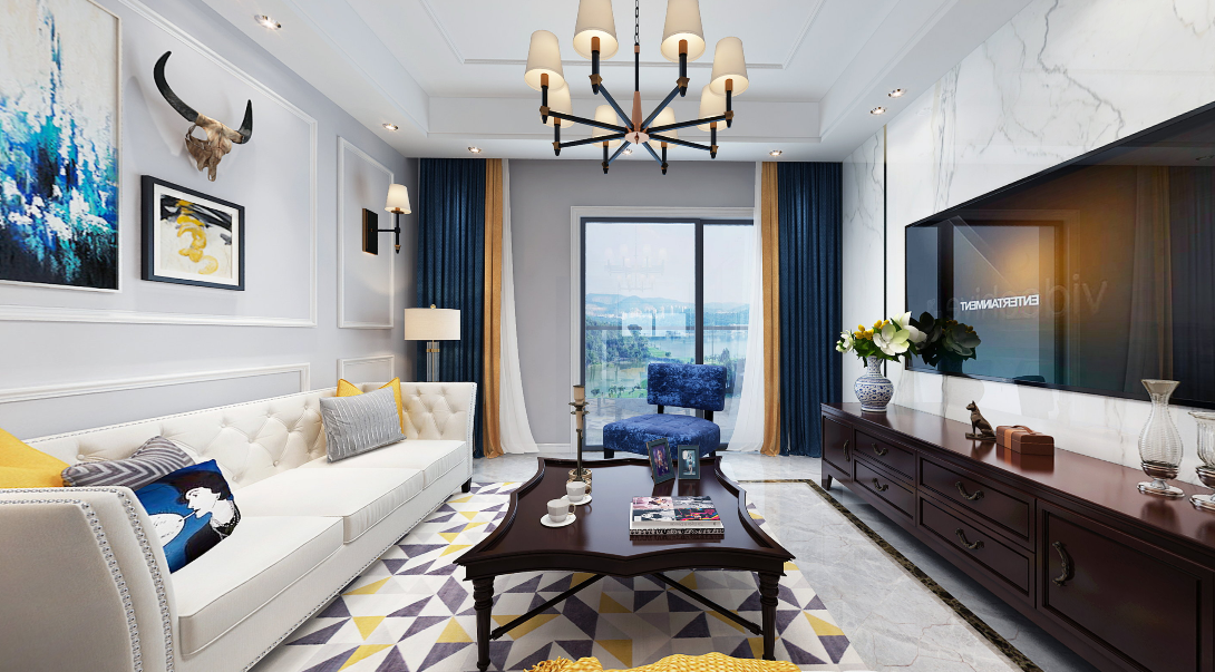 这或许就是你向往的美式轻奢风的家全景图封面图