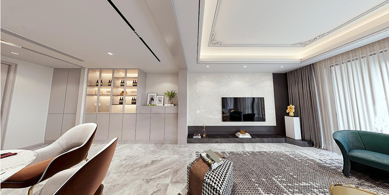 151平复式，打造安静有质感的轻奢全景图封面图