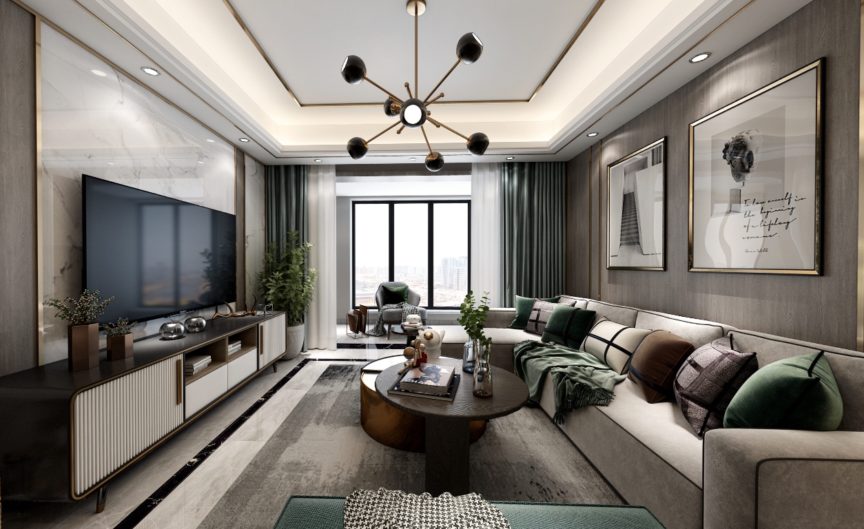 114平  复古精致细腻简约的现代轻奢全景图封面图