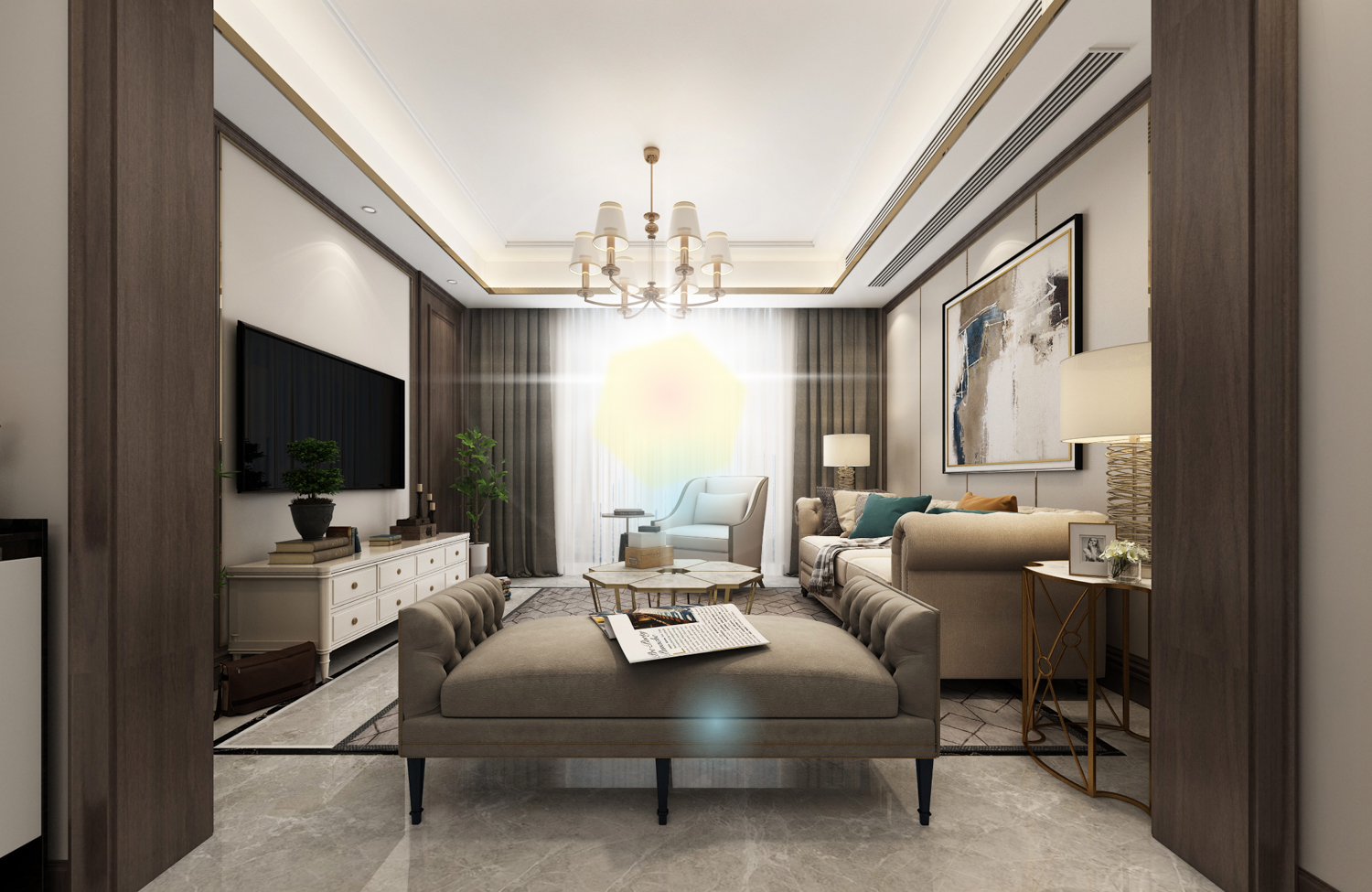 150平长安府新中式风格全景图封面图