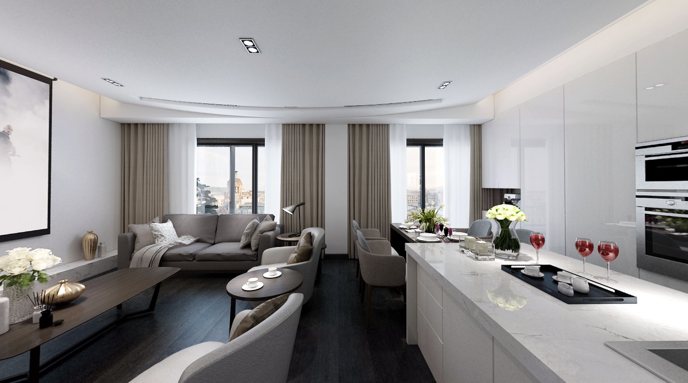 170平狮山原著现代风格-不多不少、刚刚好的现代简约全景图封面图