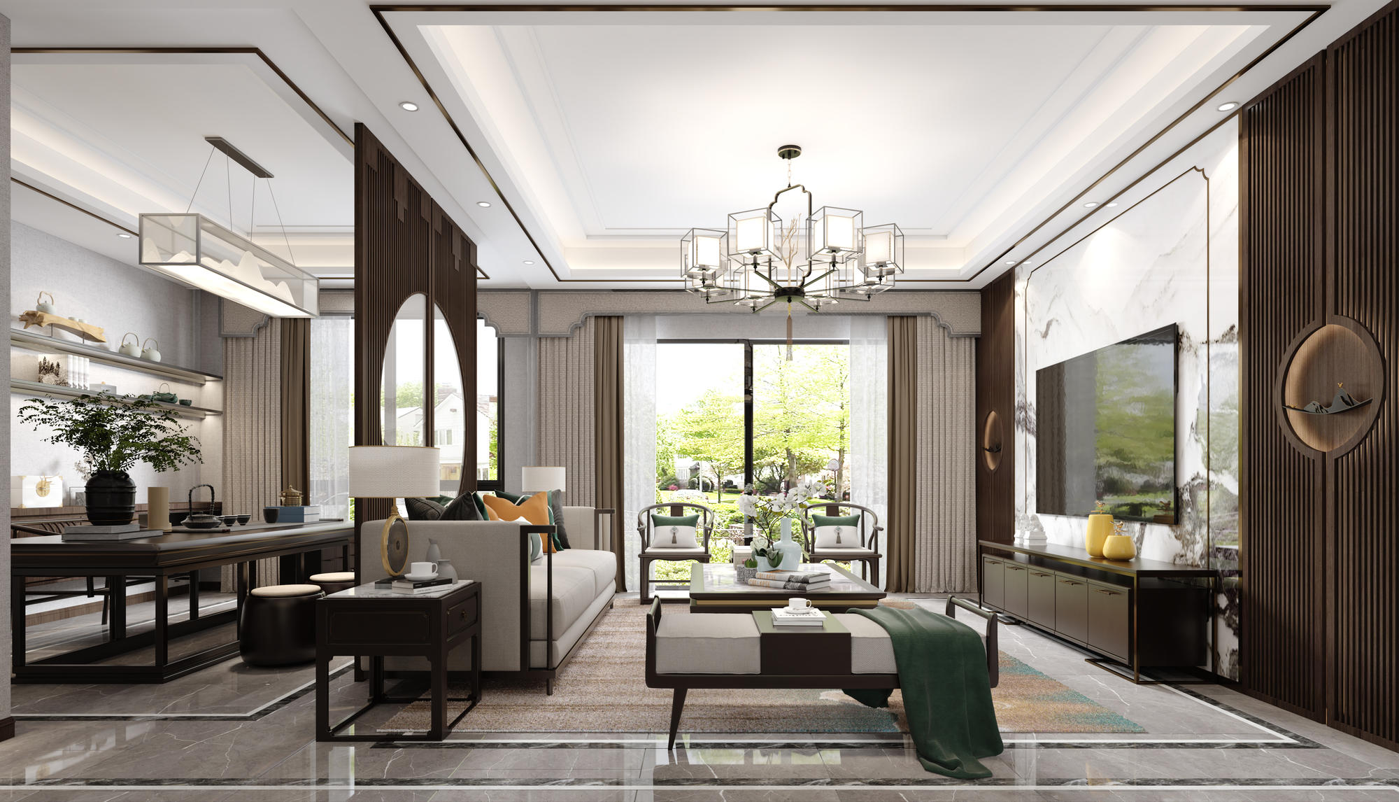 257平瑷颐湾新中式风格-尽显东方韵味全景图封面图