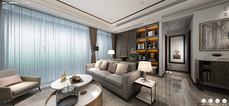 125平富力十号现代风格-高级灰的完美演绎全景图封面图