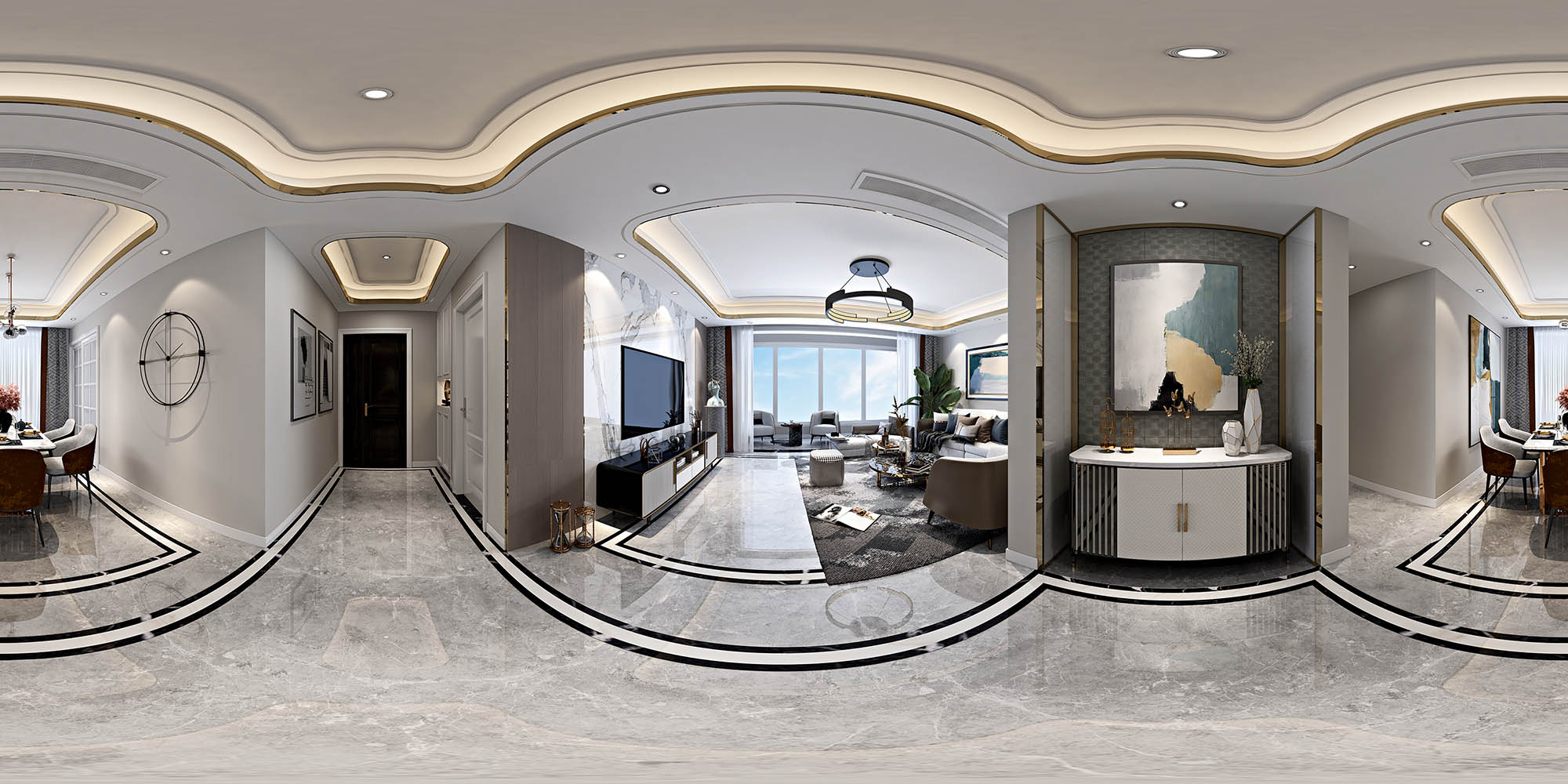 160平东尚名品现代风格全景图封面图