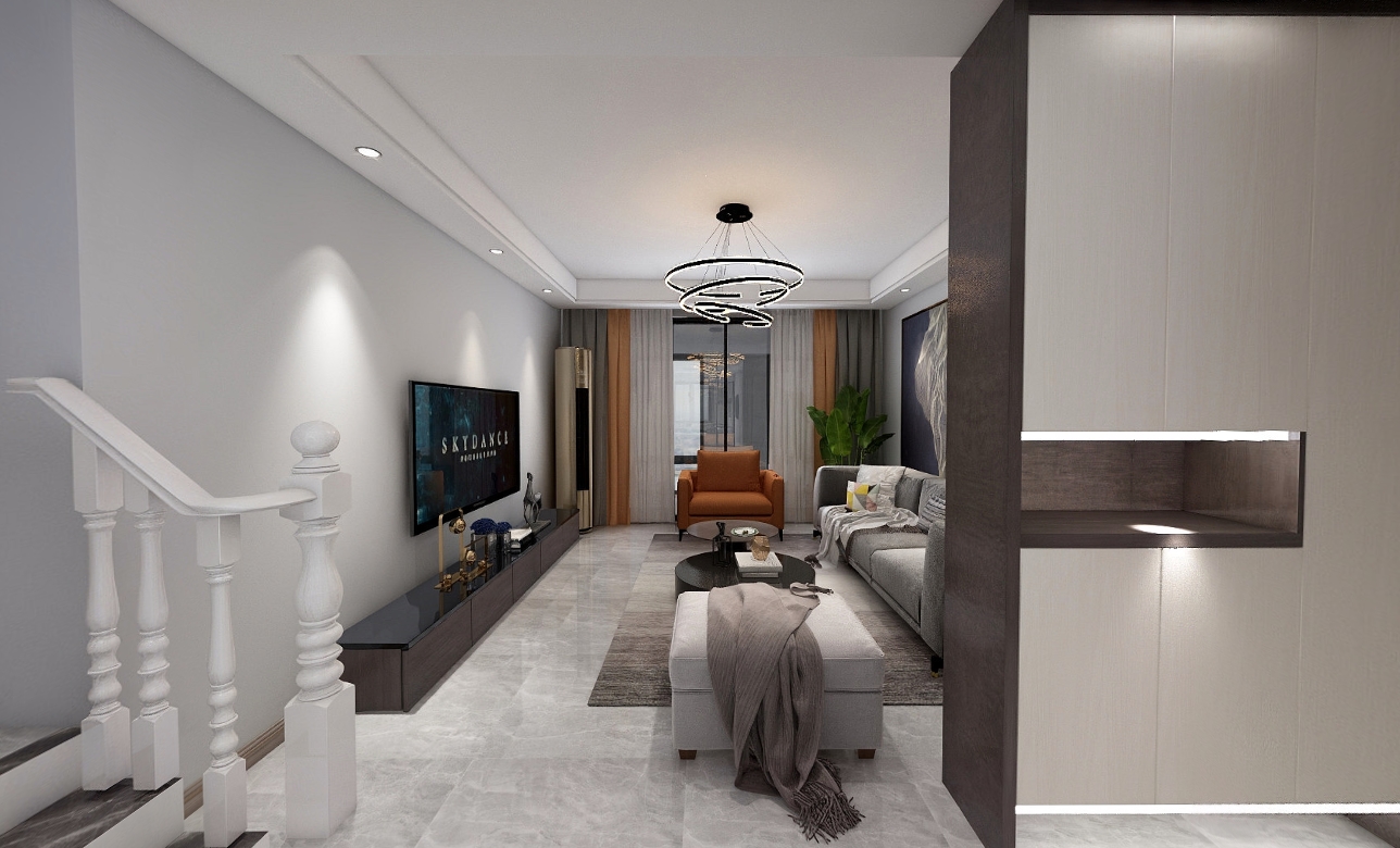 115平名都花园现代风格-化繁为简的空间 纯粹自然全景图封面图