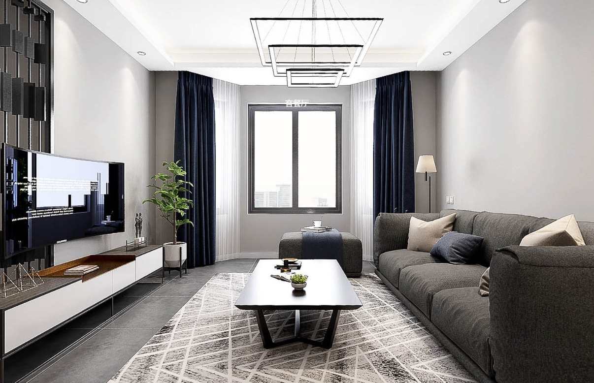 93平诚河新旅城花园现代风-小家大味道全景图封面图