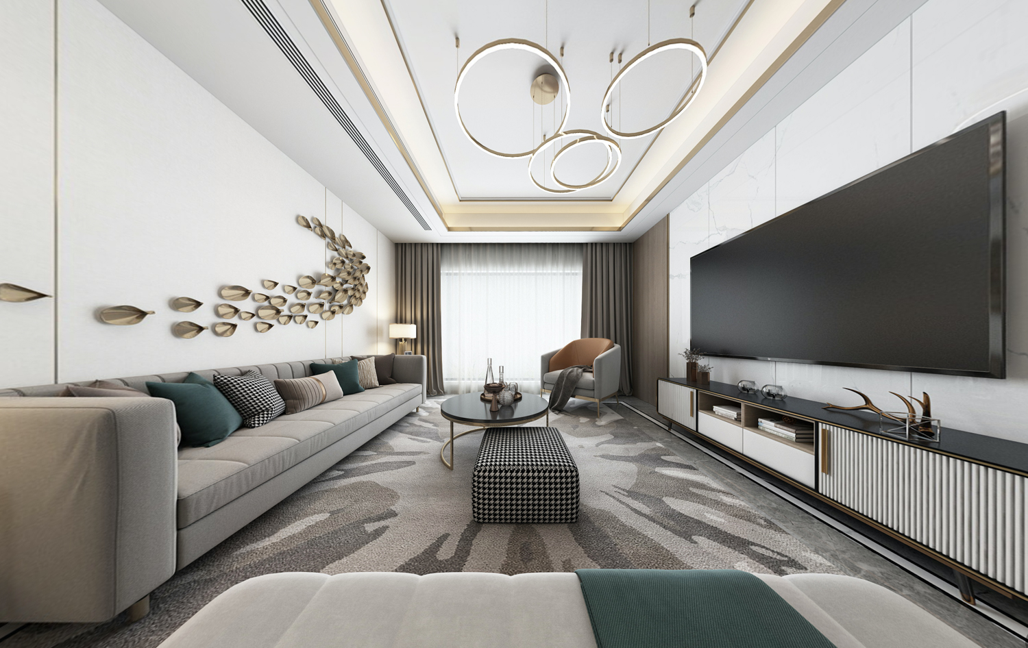 137平中海富士居跃层轻奢风情全景图封面图