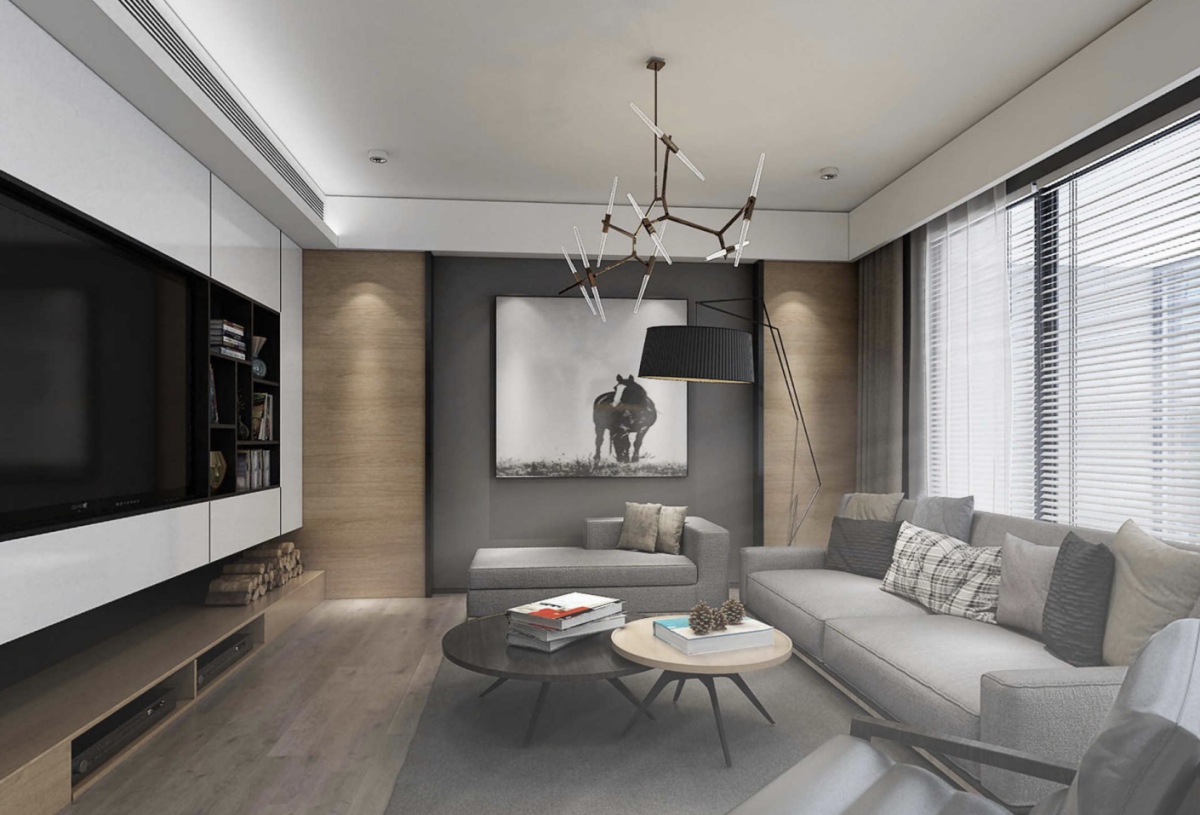 135平保利融侨时光印象现代风格-婚房全景图封面图