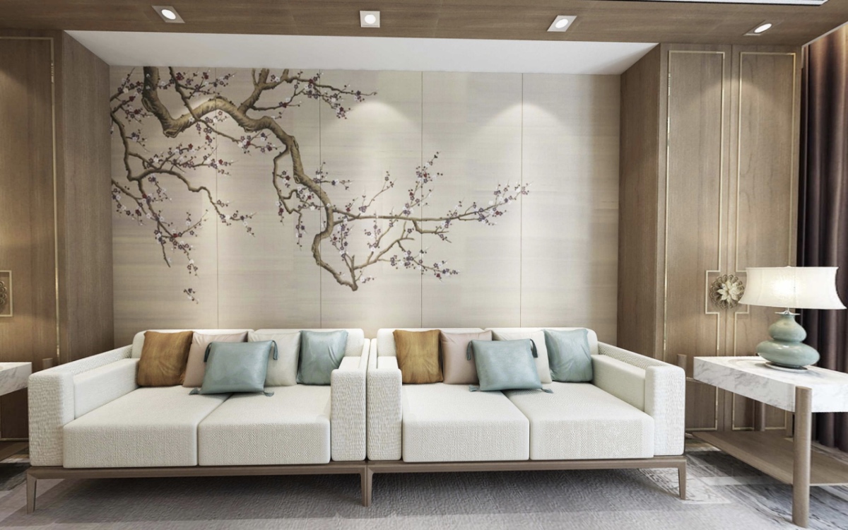 135平保利融侨时光印象新中式风格-婚房全景图封面图