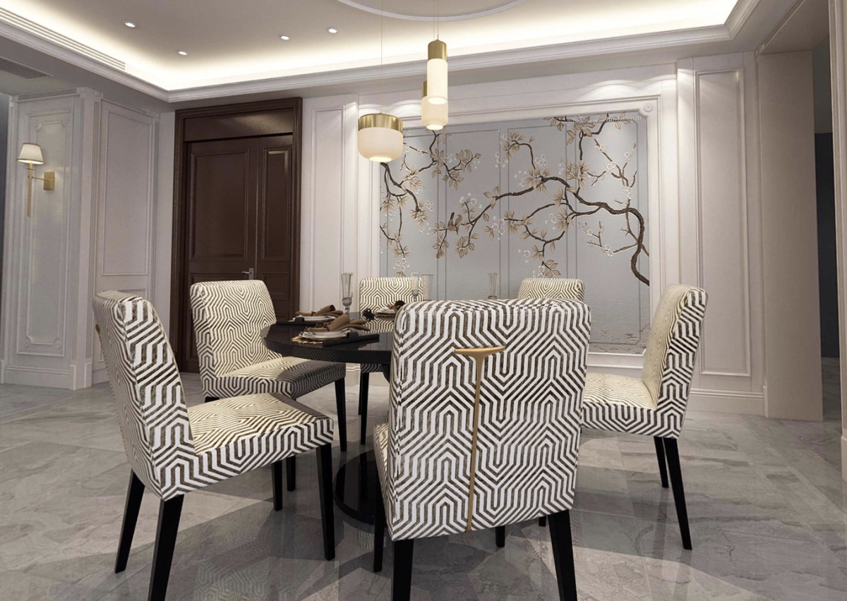 85平长泰国际简欧风格婚房全景图封面图