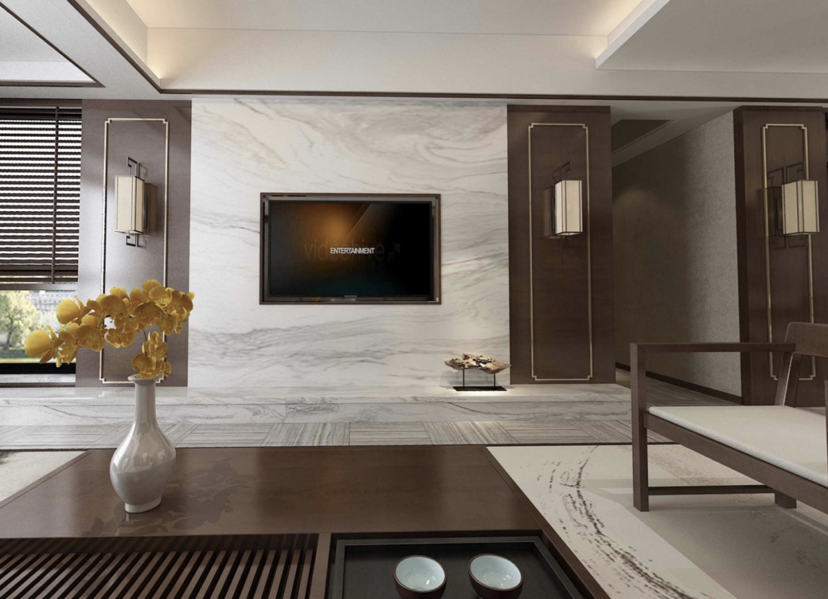 75平长泰国际新中式风格全景图封面图