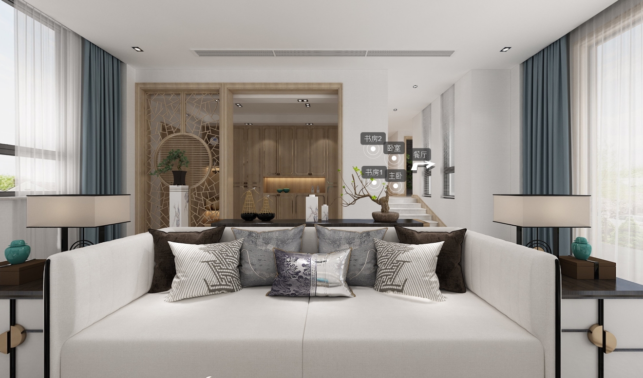 420平岚山别墅新中式风格-禅动全景图封面图