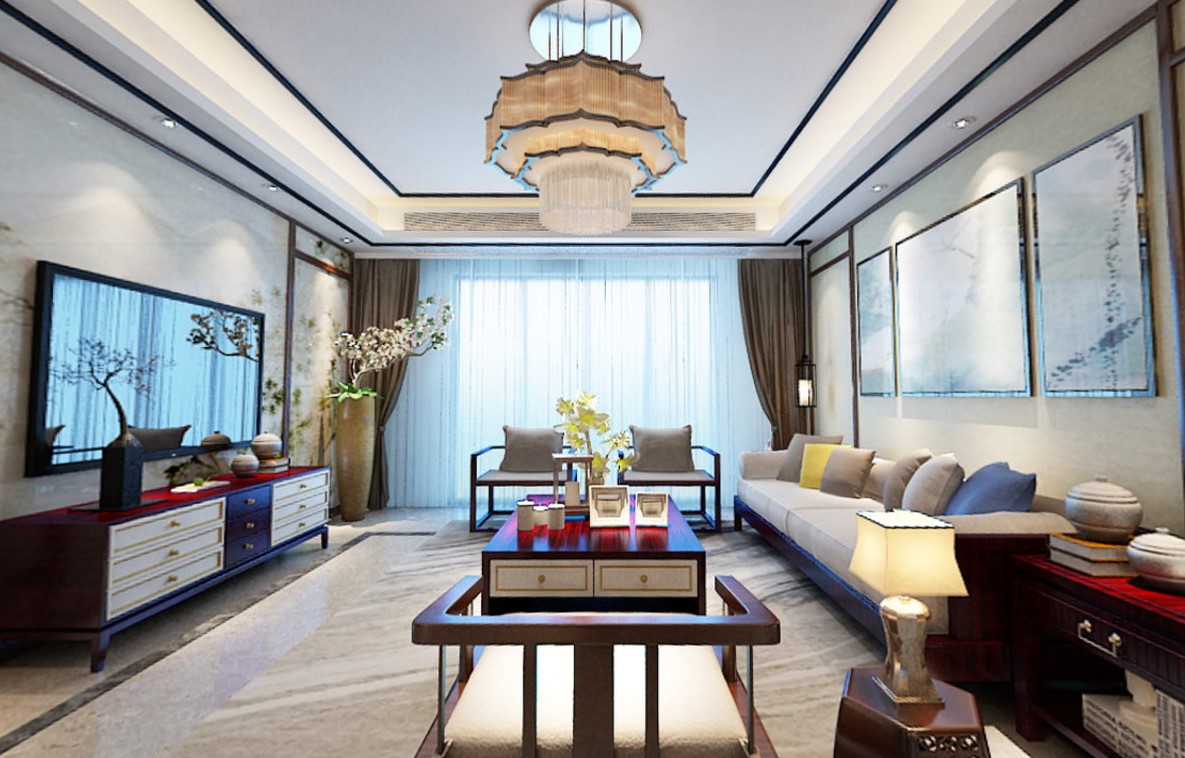 180平满堂院现代风格-姿意的港式生活全景图封面图