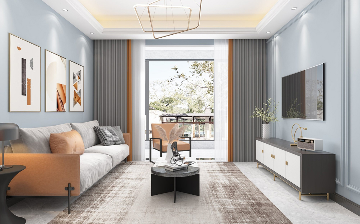 70平江南府北欧风格-清新优雅北欧风案例全景图封面图