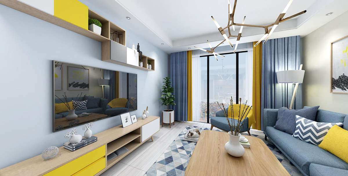 105平雅居乐北欧风格-别具一格的北欧风案例全景图封面图