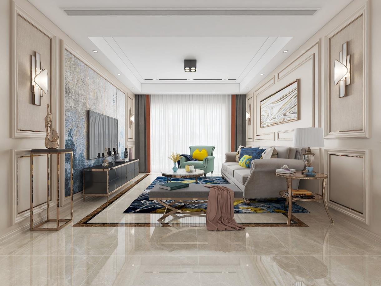 122平西水东现代风格-舒适轻奢案例全景图封面图