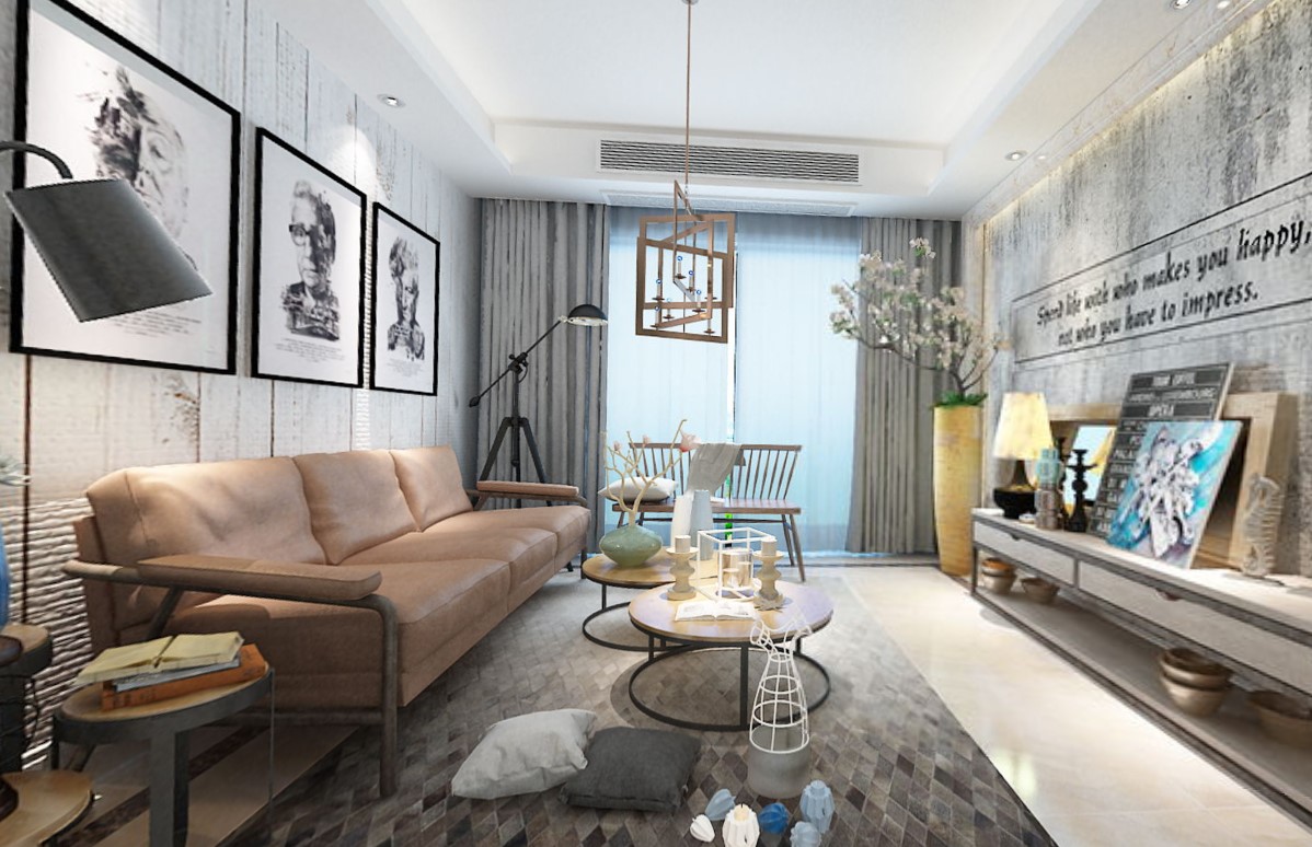 120平时代上城现代风格-建筑历史痕迹中的灵感全景图封面图