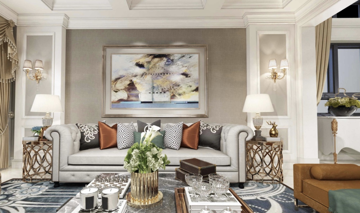 135平保利融侨时光印象美式风格全景图封面图