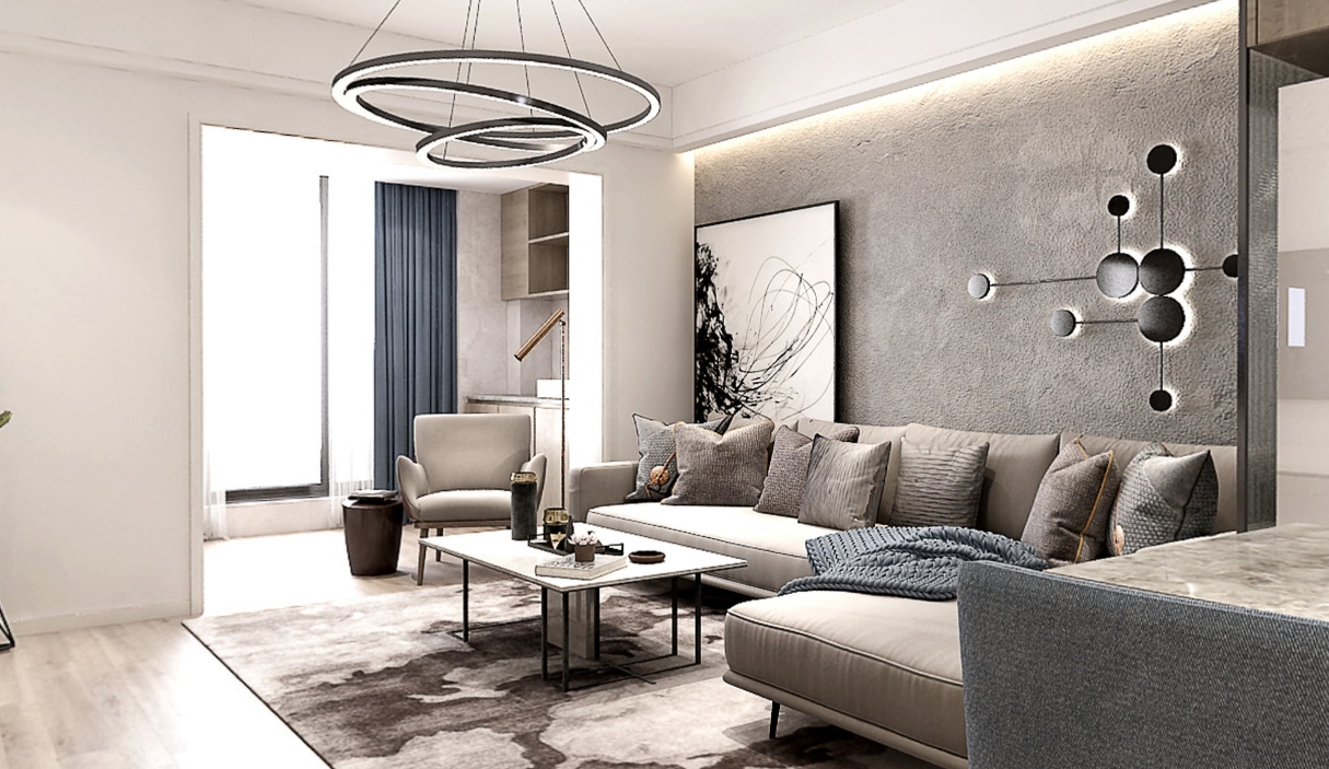 147平绿地香奈现代风格-追求自然气息 回归质朴生活全景图封面图