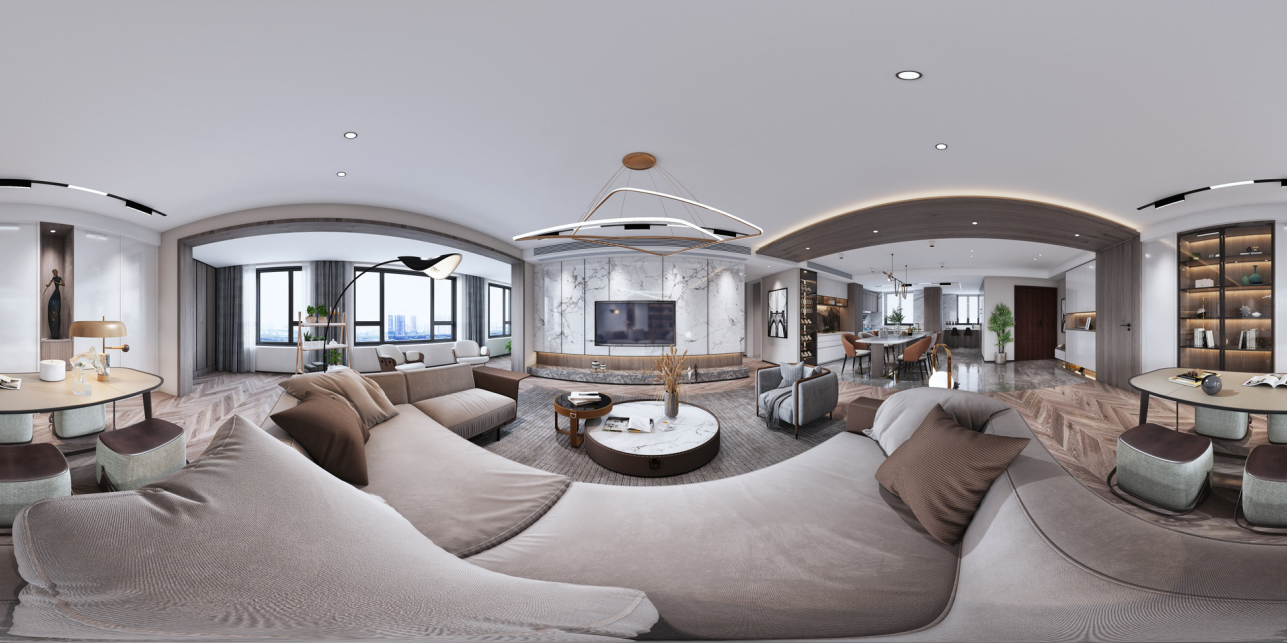 240平碟湖世界湾现代风格-品质生活的理想住宅全景图封面图
