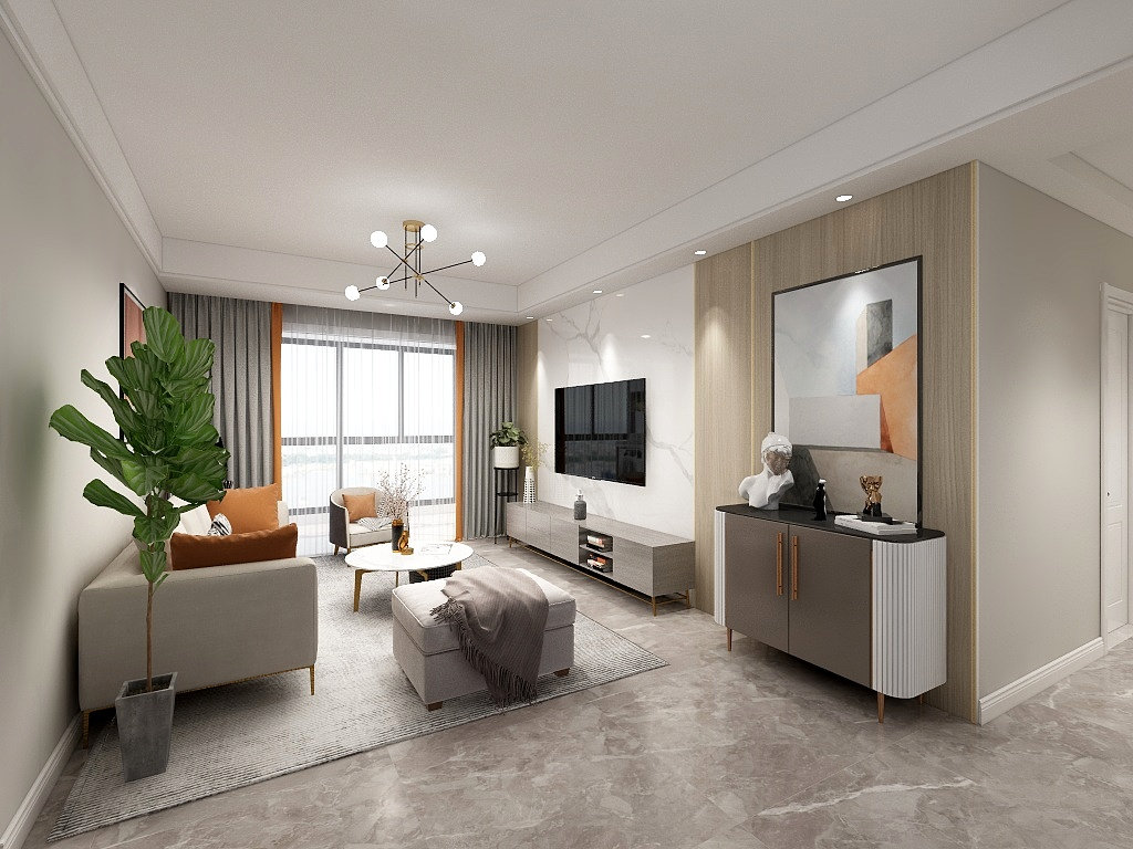 125平嘉誉山现代风格-精致有态度全景图封面图