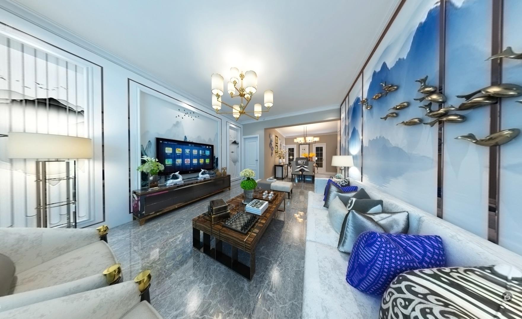 120平华恩城简美风格全景图封面图