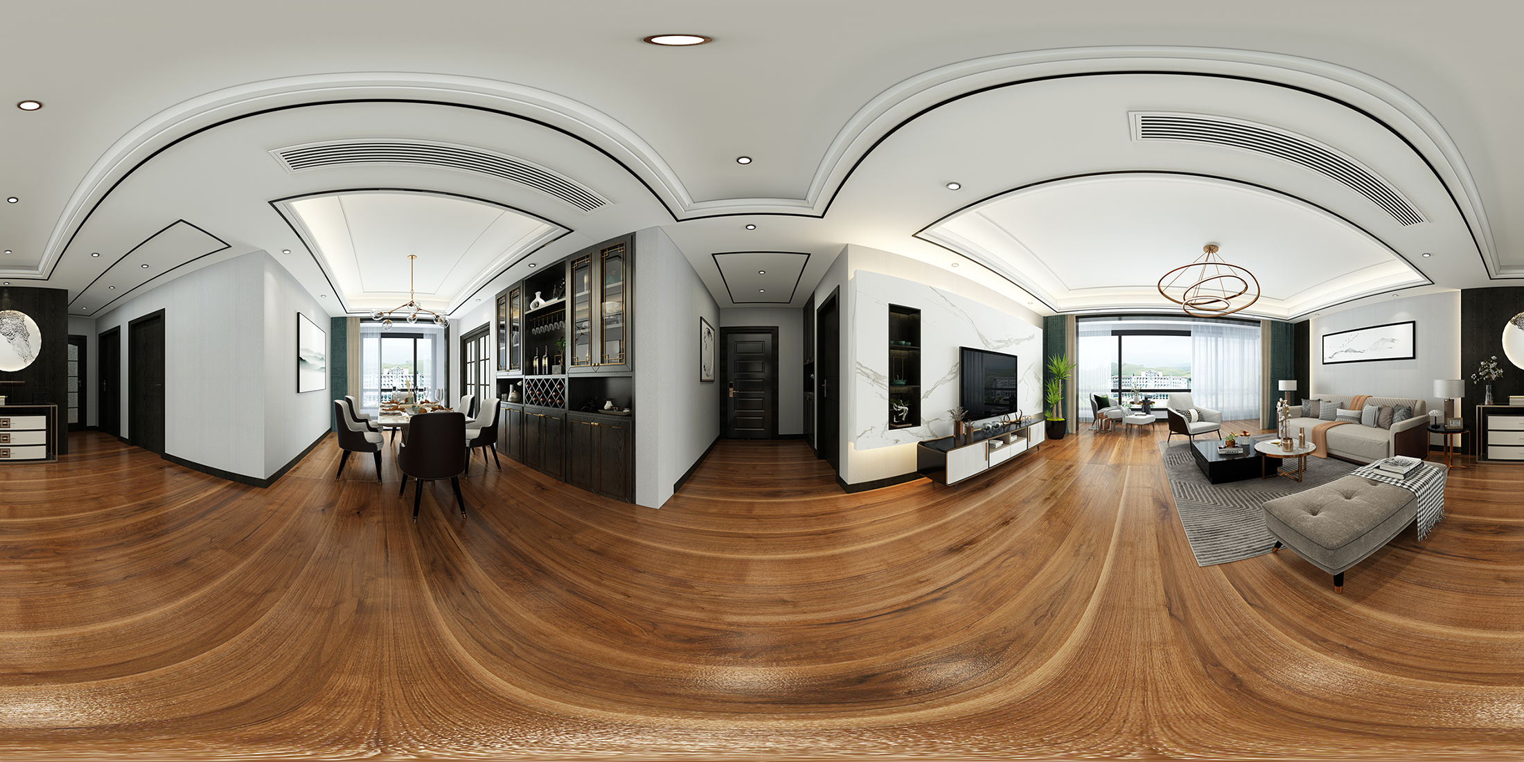 185平东尚名品新中式风格全景图封面图