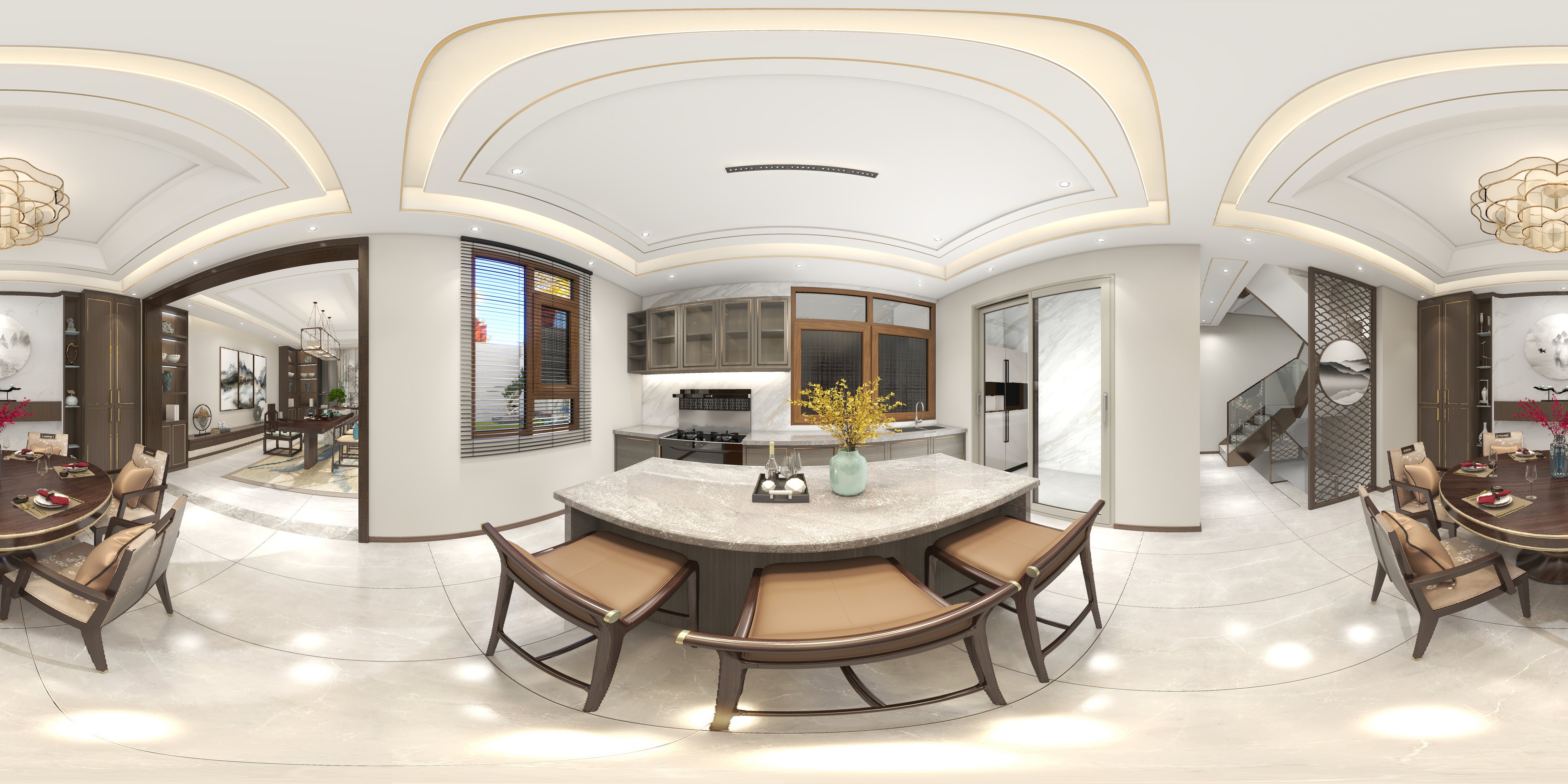 440平香颂美地新中式风格全景图封面图