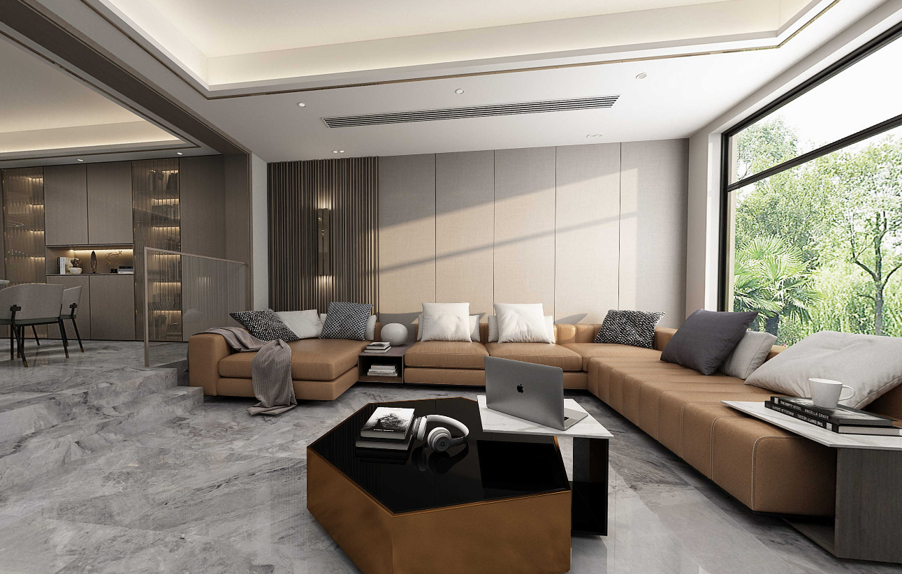 349平山合院别墅现代风格-低调的雅致全景图封面图