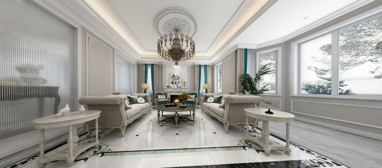 461平舒景花园法式风格--法式浪漫空间全景图封面图