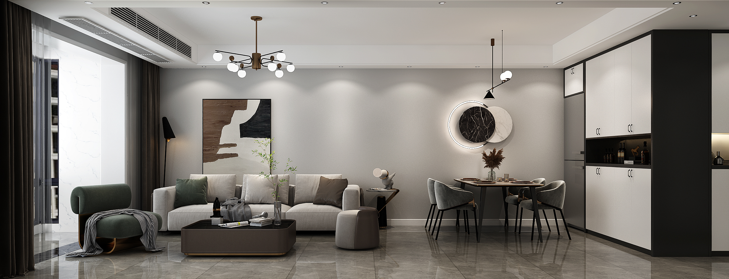 94平太湖汇景现代风格全景图封面图