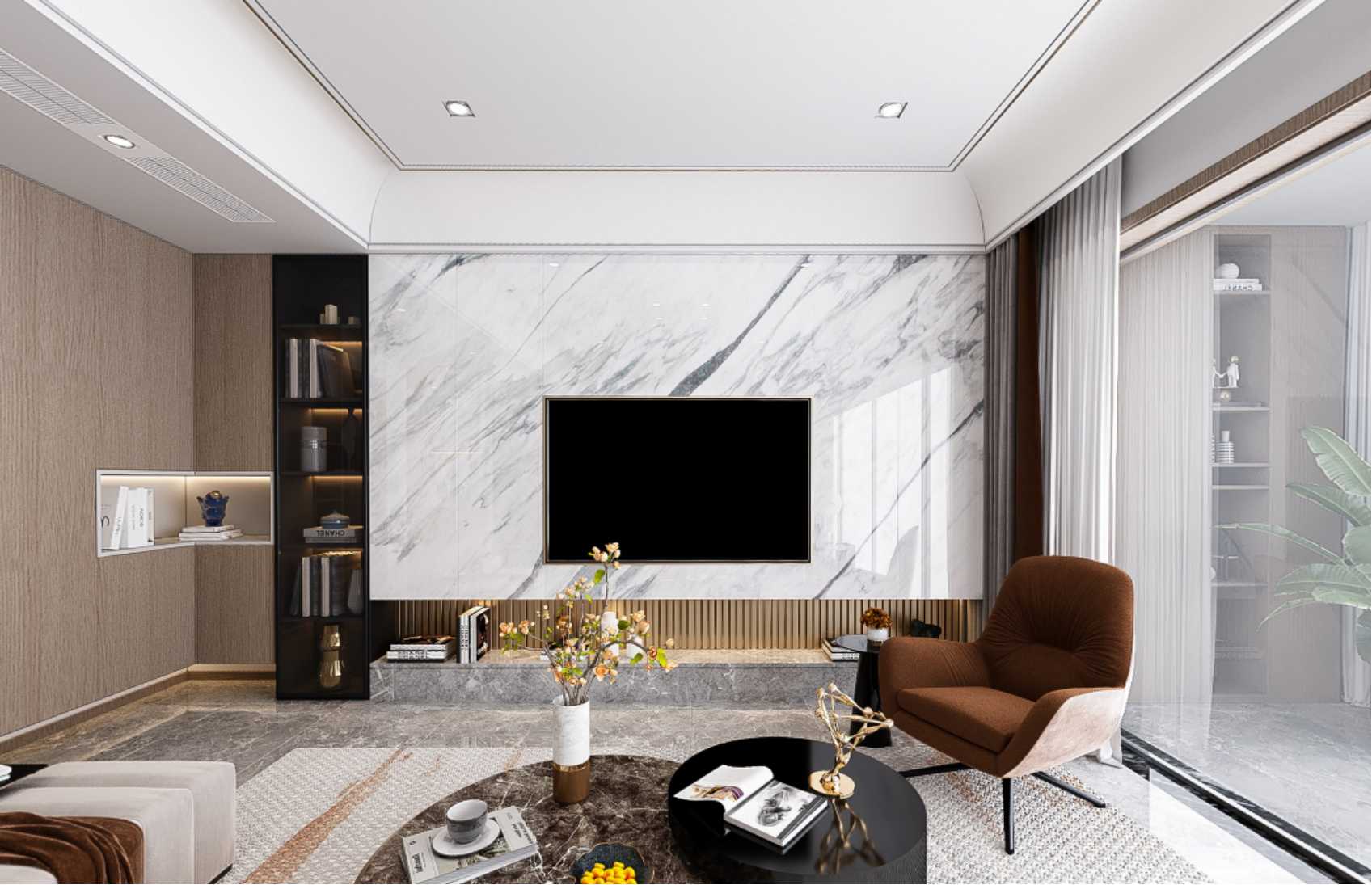 145平金茂府现代风格-现代大宅 一见倾心全景图封面图