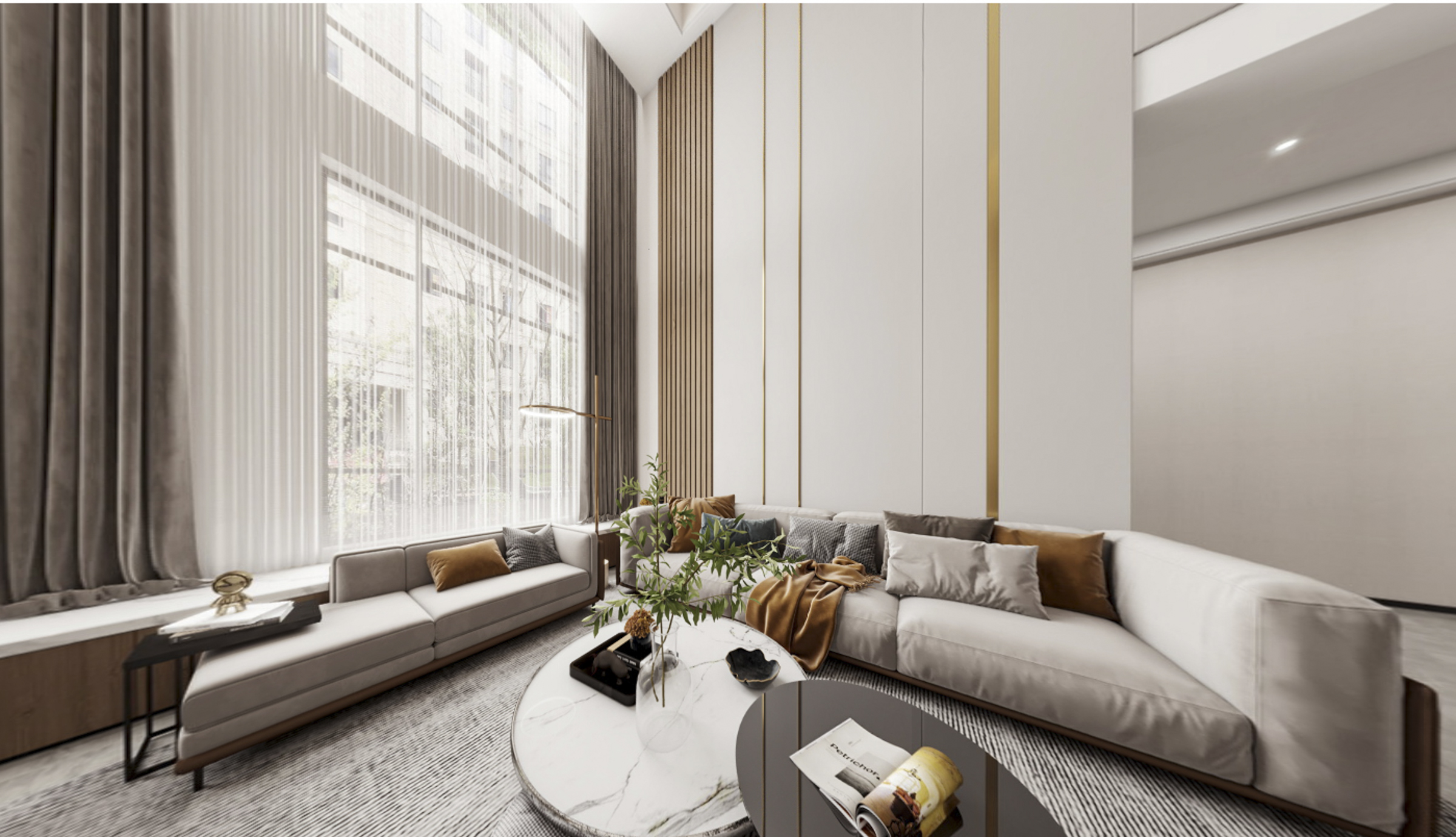 240平彩虹岛花苑现代风格全景图封面图