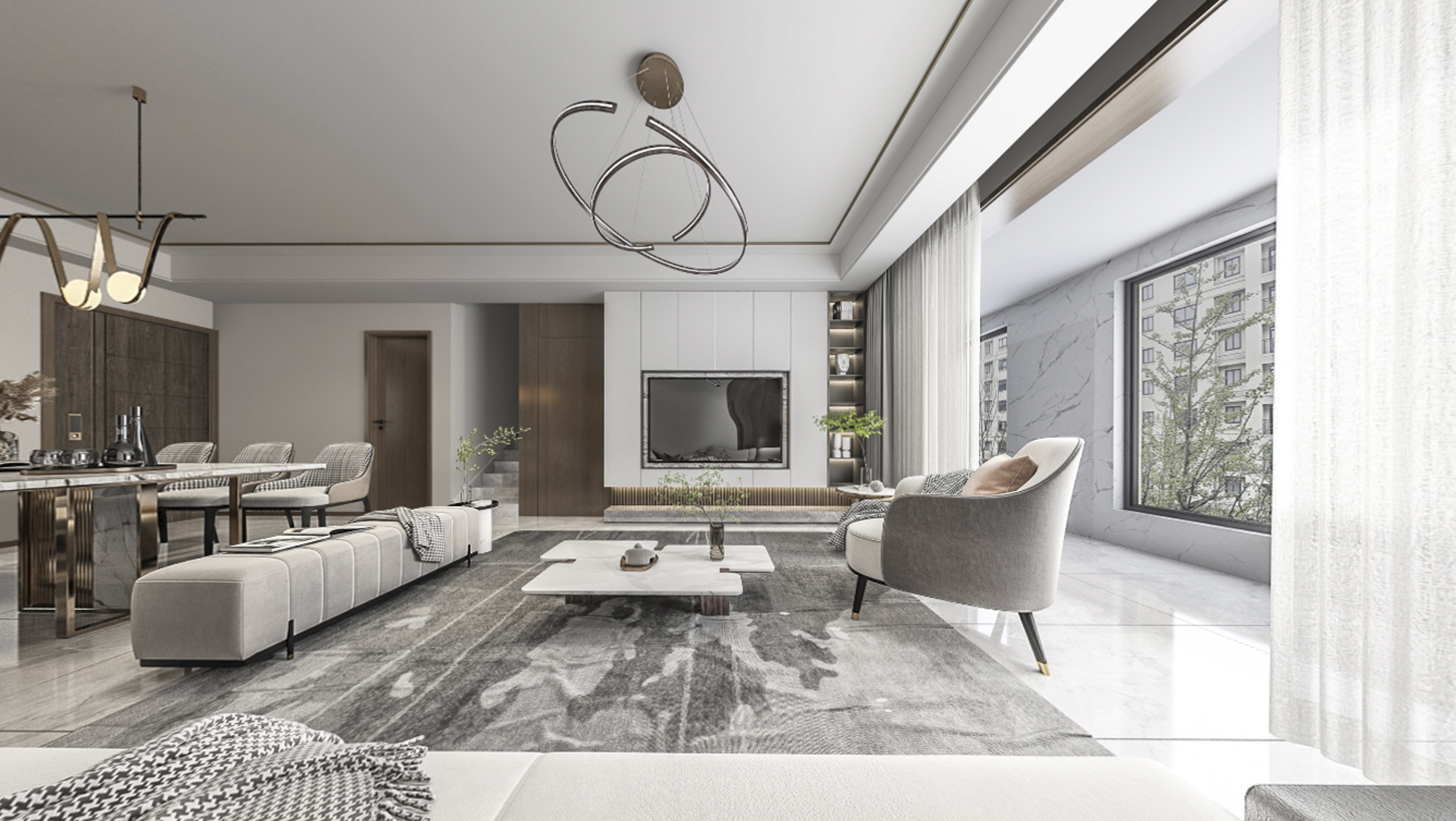 230平绿地萃雅院现代风格全景图封面图