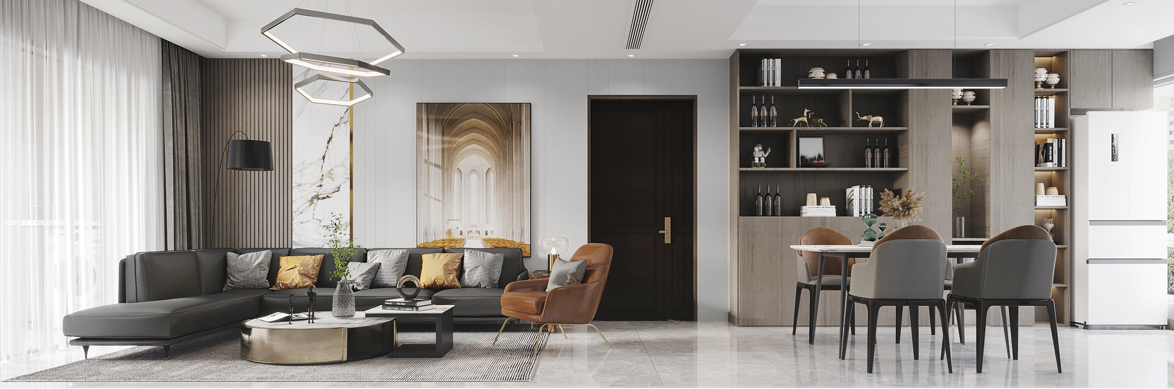 140平保利悦都现代风格全景图封面图