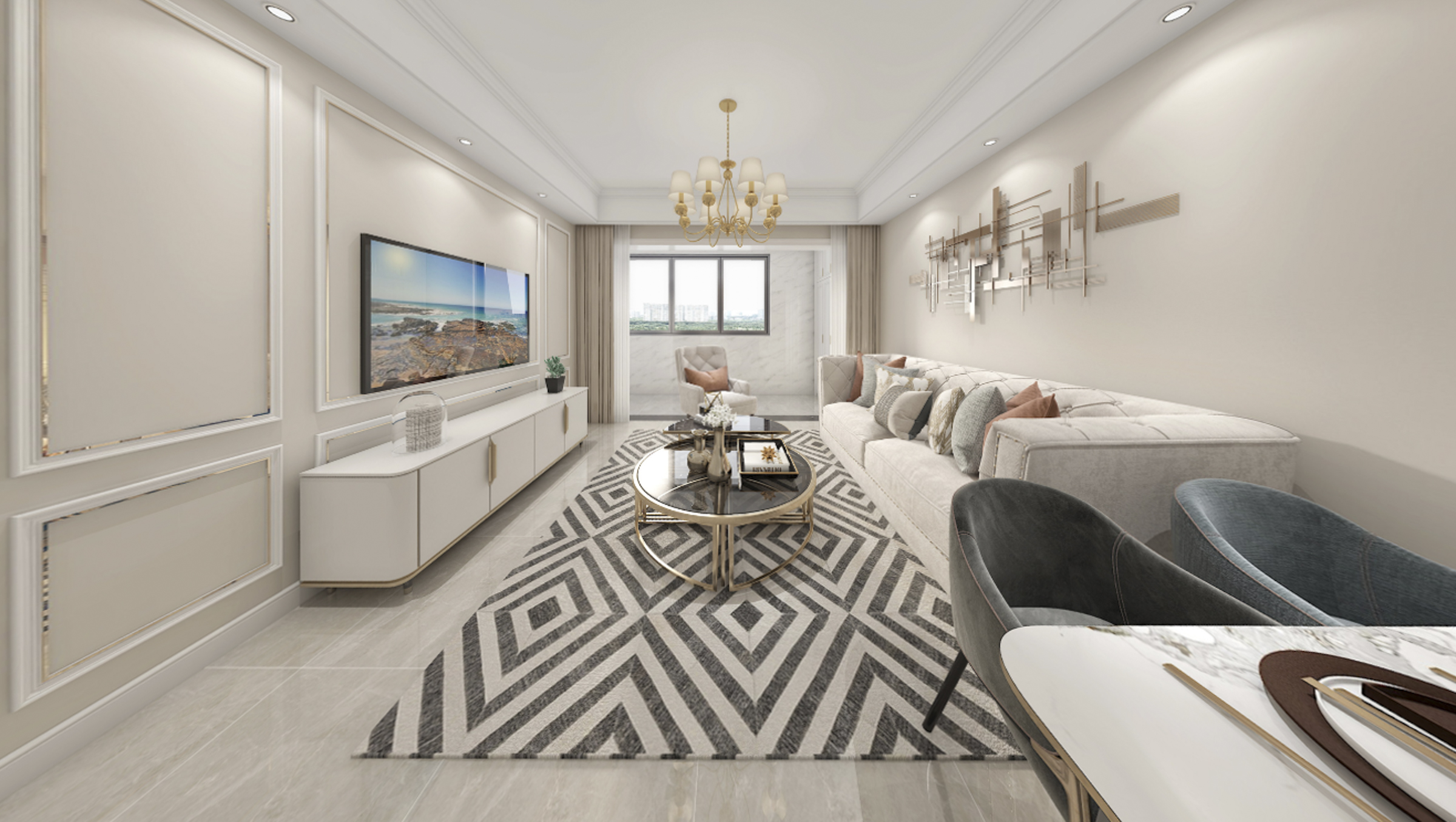 140平宝韵铂宫现代风格全景图封面图