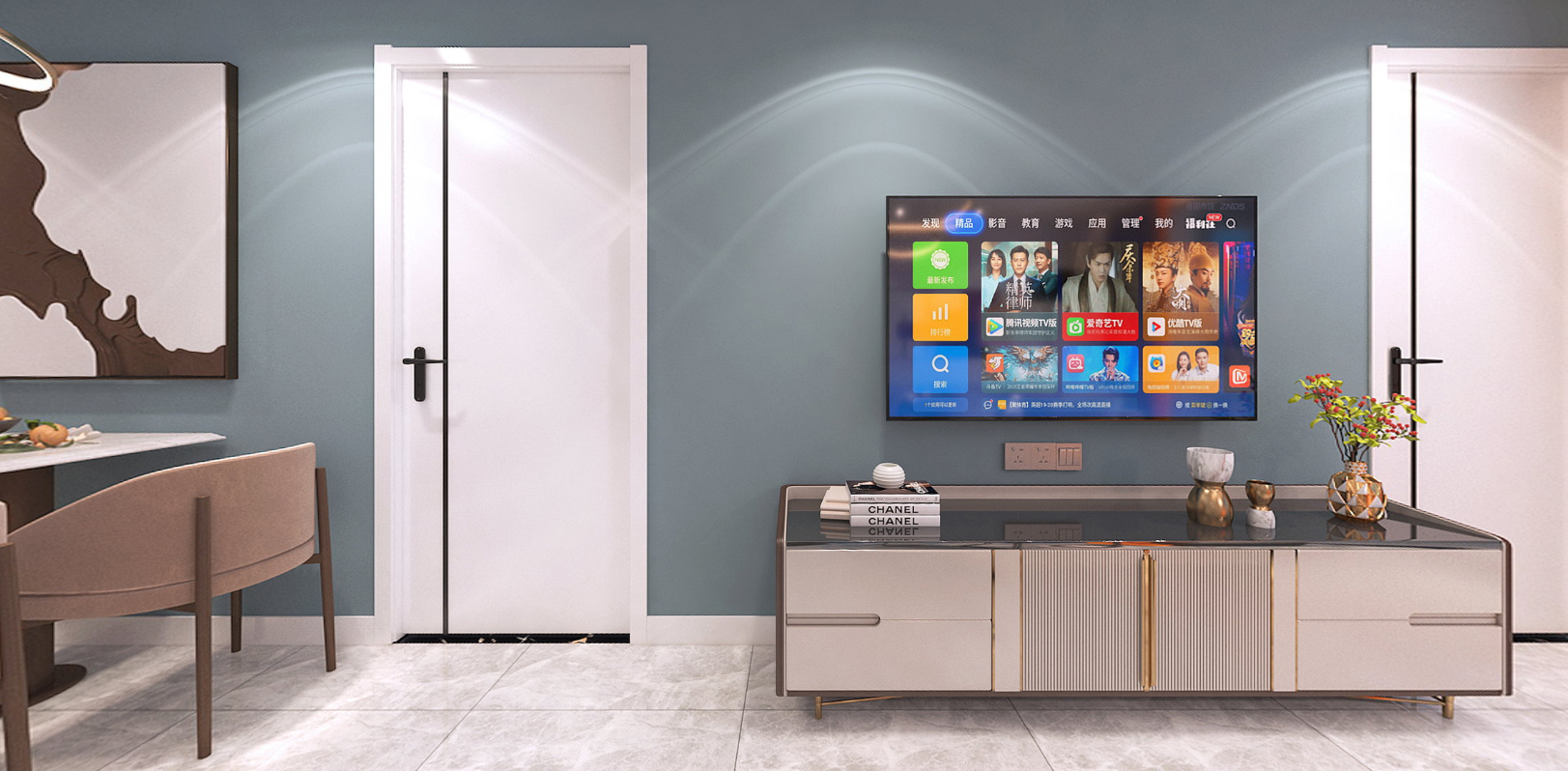 110平九龙华府现代风格全景图封面图