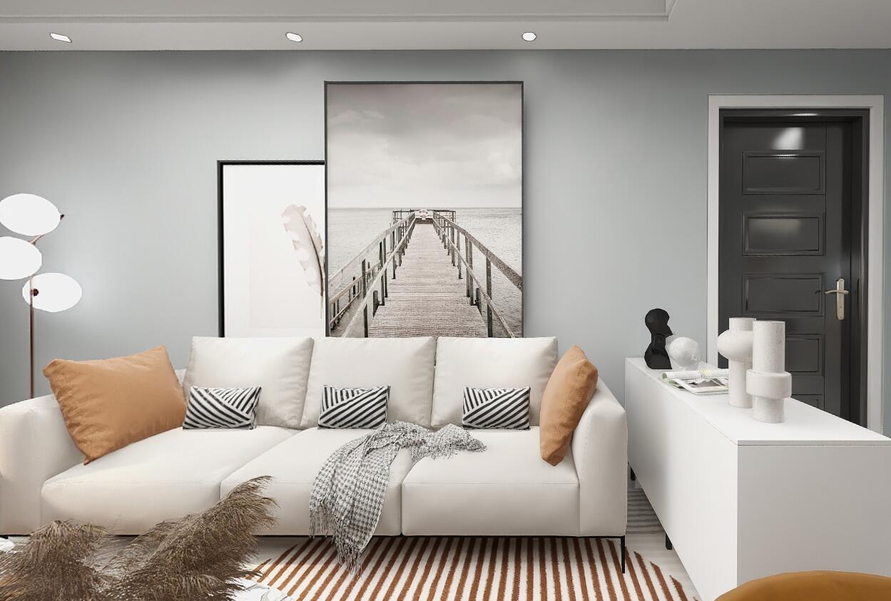 120平金辉浅湾现代风格全景图封面图