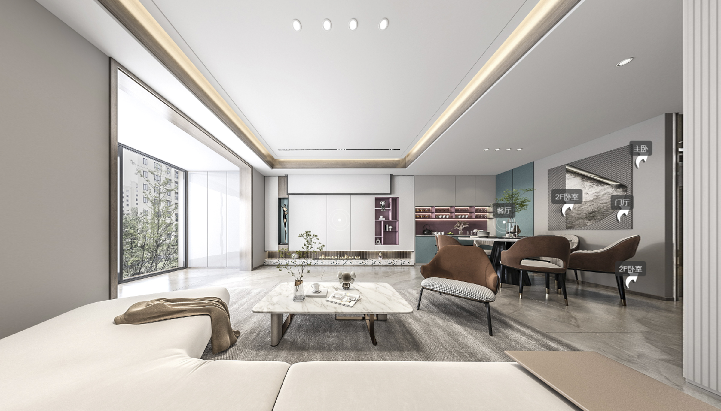 300平半岛印象现代风格全景图封面图