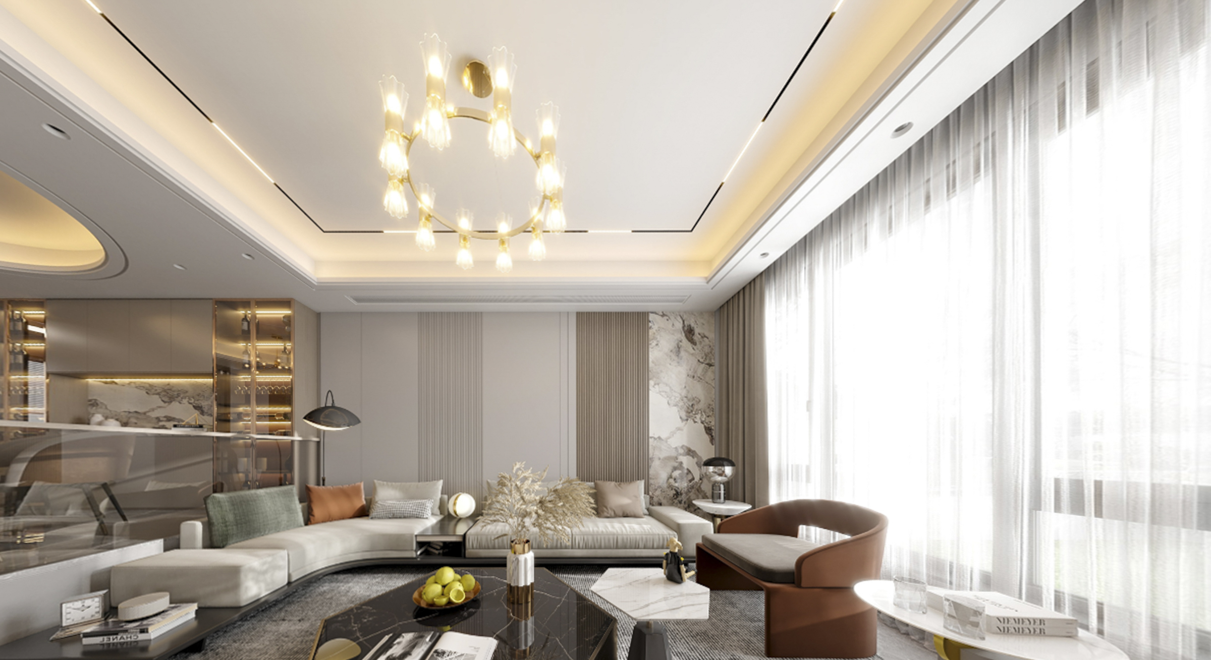 360平长风别墅现代风格全景图封面图