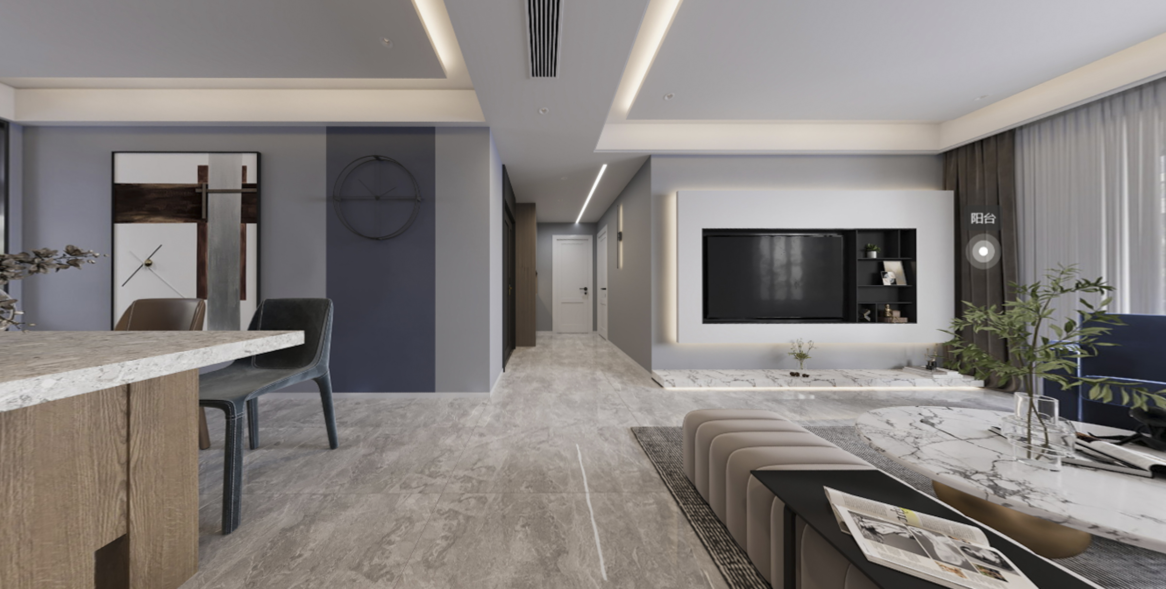 166平万象汇花园现代风格全景图封面图