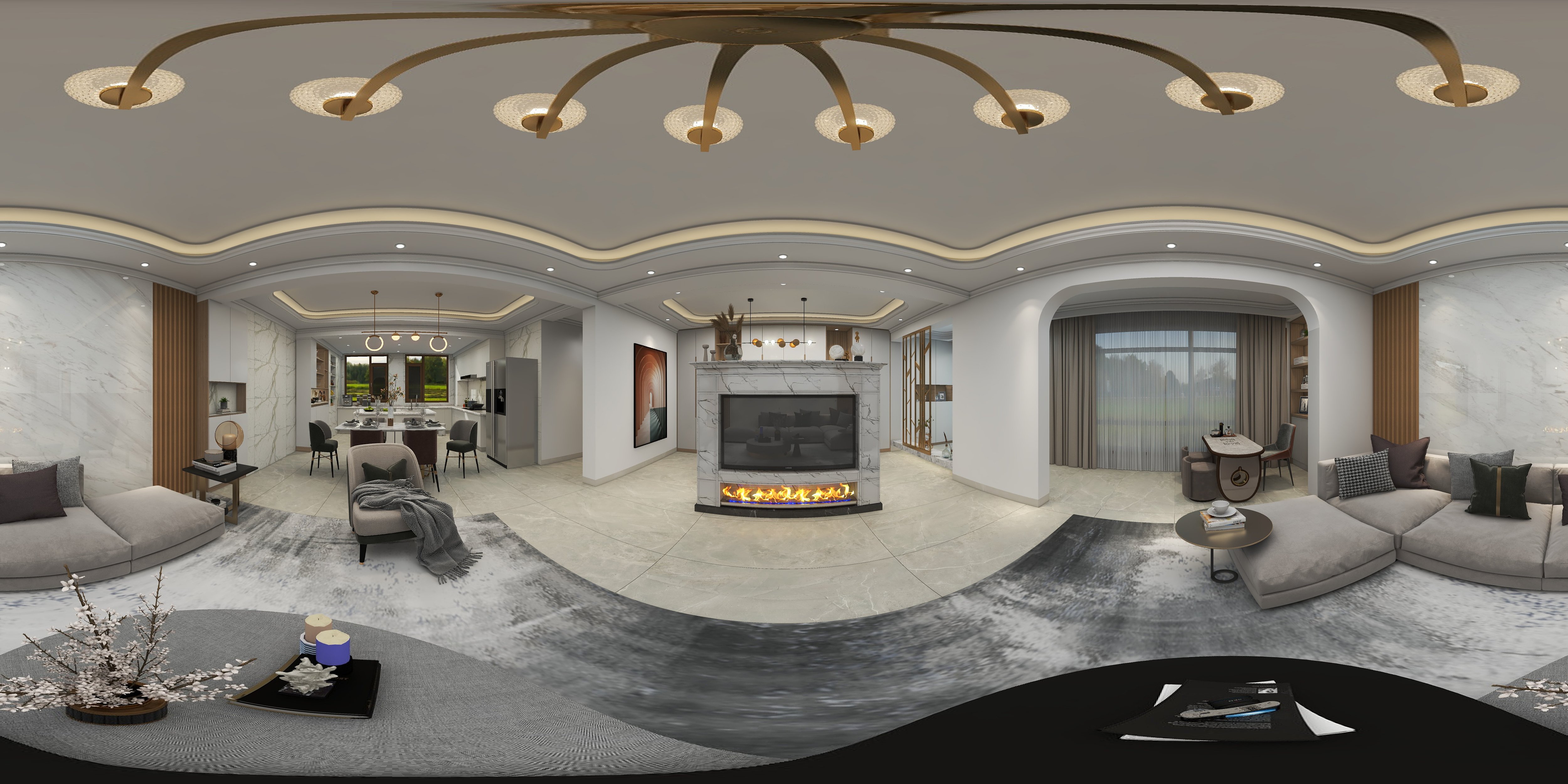 140平凤栖雅苑简欧风格全景图封面图