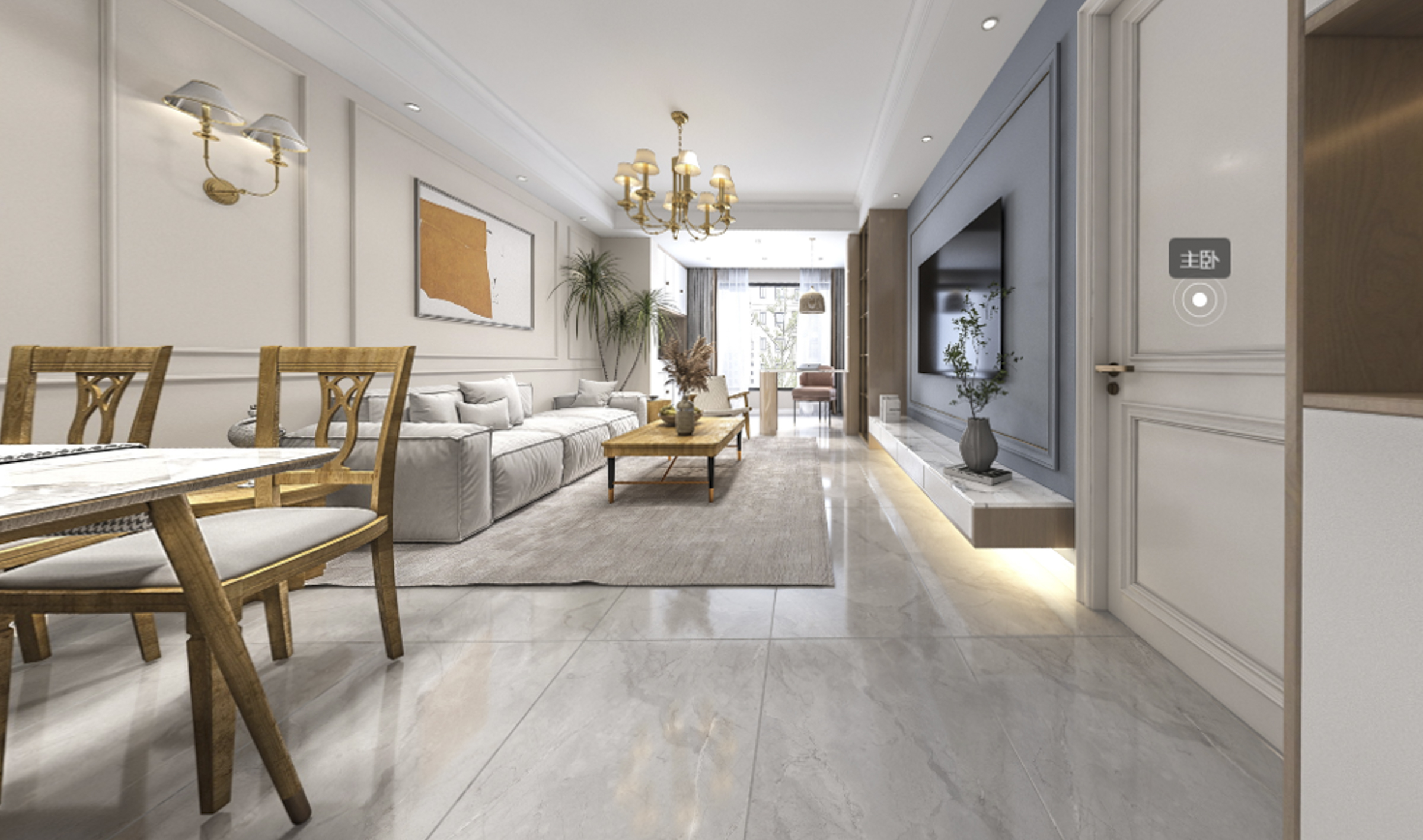 133平苏州湾景苑美式风格全景图封面图