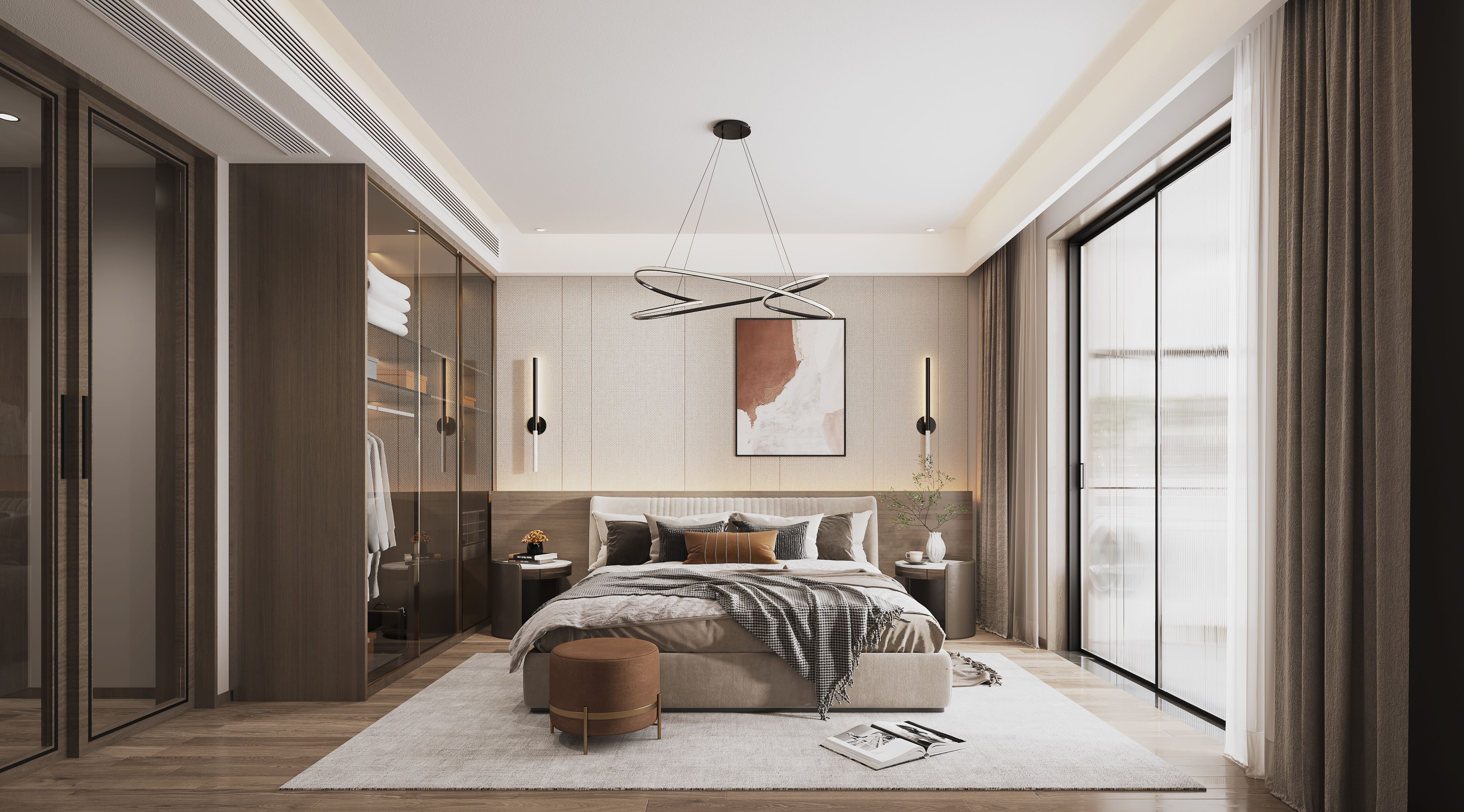 141平新港名城花园现代风格全景图封面图