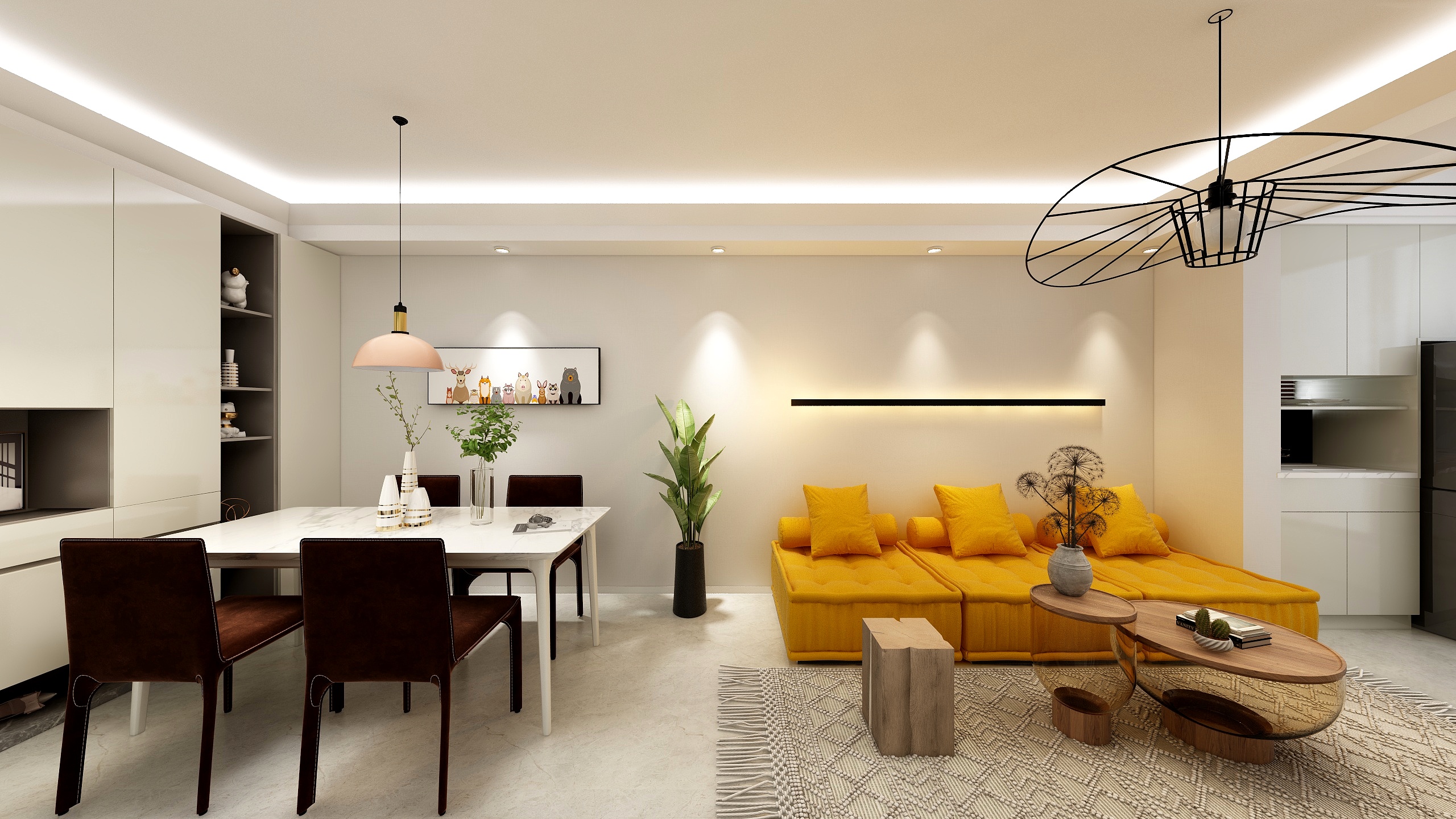 95平新城明珠湖-湖滨苑现代风格全景图封面图